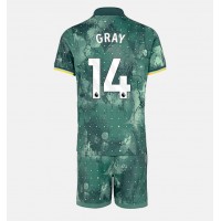 Dres Tottenham Hotspur Archie Gray #14 Rezervni za djecu 2024-25 Kratak Rukav (+ kratke hlače)